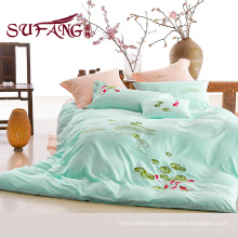 100% cotton cheap bedding 40S embroidery